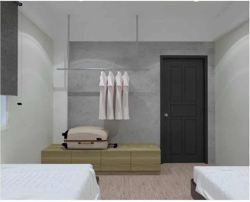 Zaques Hotel Room 3 3D Drawing